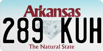 AR license plate 289KUH