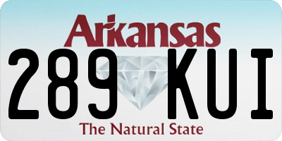 AR license plate 289KUI