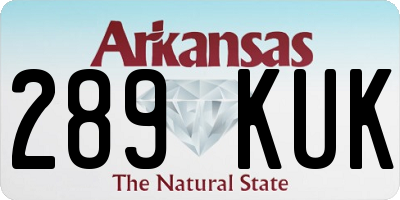 AR license plate 289KUK