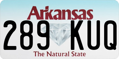 AR license plate 289KUQ