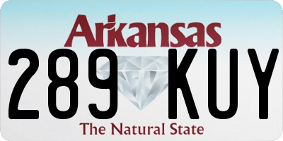 AR license plate 289KUY