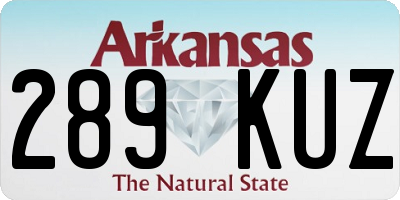 AR license plate 289KUZ