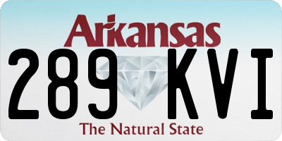 AR license plate 289KVI