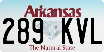 AR license plate 289KVL