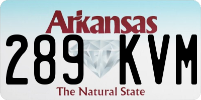 AR license plate 289KVM