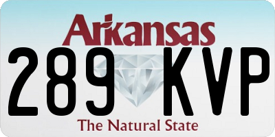 AR license plate 289KVP