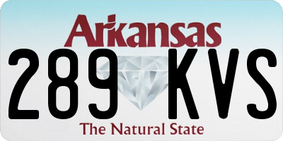 AR license plate 289KVS