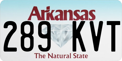 AR license plate 289KVT