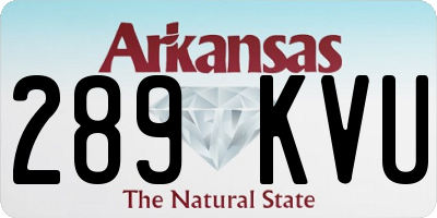 AR license plate 289KVU