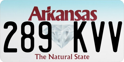 AR license plate 289KVV
