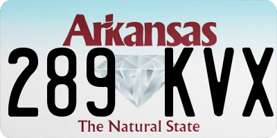 AR license plate 289KVX