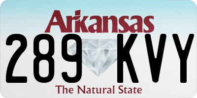 AR license plate 289KVY