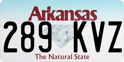 AR license plate 289KVZ