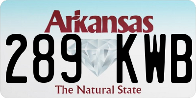 AR license plate 289KWB