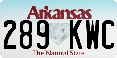AR license plate 289KWC