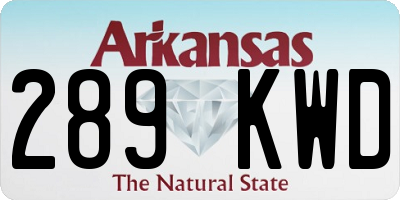 AR license plate 289KWD