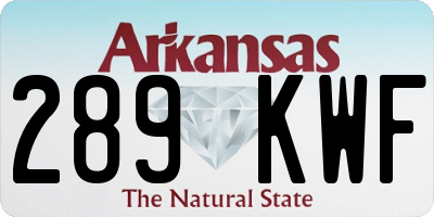 AR license plate 289KWF