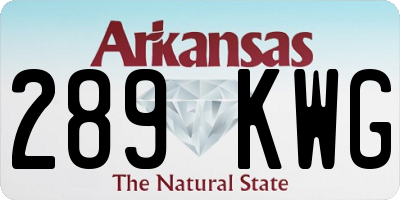 AR license plate 289KWG