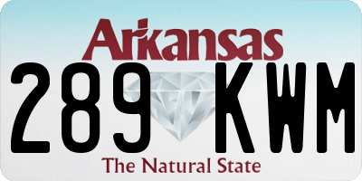 AR license plate 289KWM