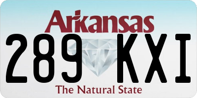 AR license plate 289KXI