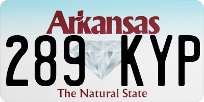 AR license plate 289KYP