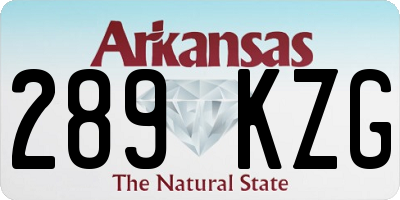 AR license plate 289KZG