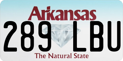 AR license plate 289LBU