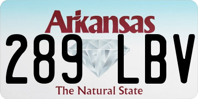 AR license plate 289LBV