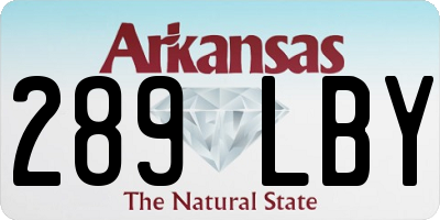 AR license plate 289LBY