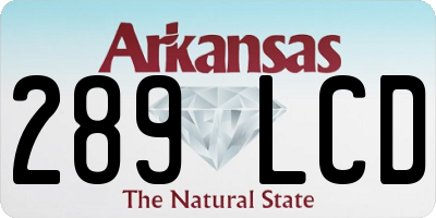 AR license plate 289LCD