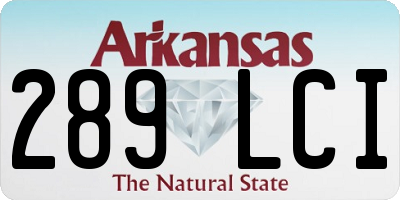 AR license plate 289LCI