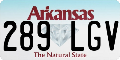 AR license plate 289LGV