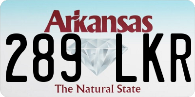 AR license plate 289LKR