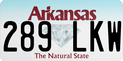 AR license plate 289LKW