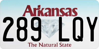 AR license plate 289LQY