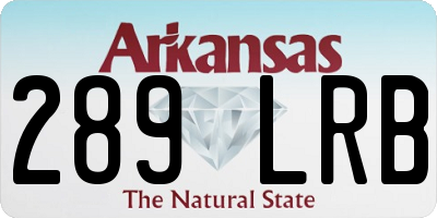 AR license plate 289LRB