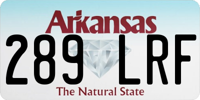 AR license plate 289LRF