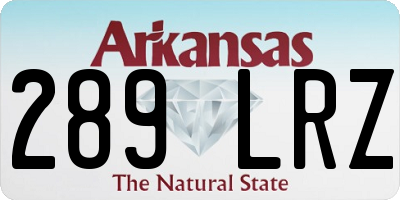 AR license plate 289LRZ