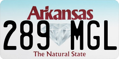 AR license plate 289MGL