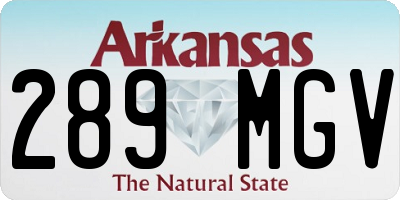 AR license plate 289MGV