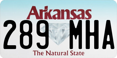 AR license plate 289MHA