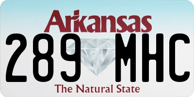 AR license plate 289MHC