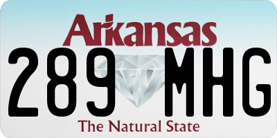 AR license plate 289MHG