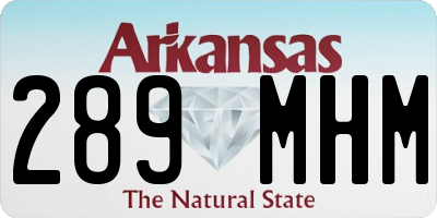AR license plate 289MHM