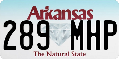 AR license plate 289MHP