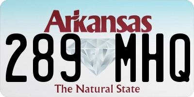 AR license plate 289MHQ