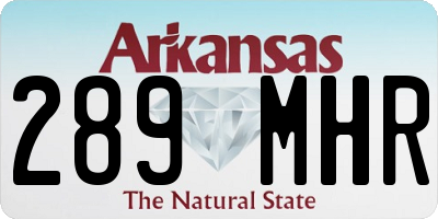 AR license plate 289MHR