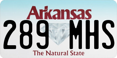 AR license plate 289MHS