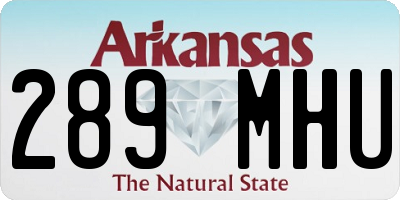 AR license plate 289MHU