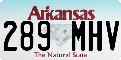 AR license plate 289MHV